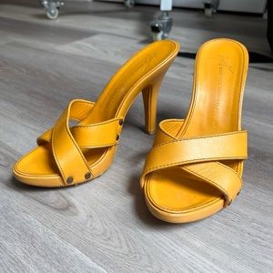 SOLD: Giuseppe Zanotti Yellow heels